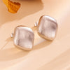 Wholesale Titanium Steel Geometric Water Drop Earrings Retro Style