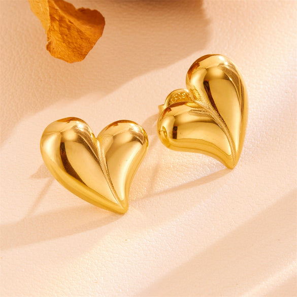 Wholesale Titanium Steel Geometric Water Drop Earrings Retro Style
