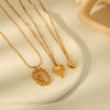 Wholesale Titanium Steel Geometric Zircon Necklace For Women