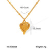 Wholesale Titanium Steel Geometric Zircon Necklace For Women