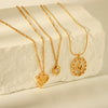 Wholesale Titanium Steel Geometric Zircon Necklace For Women