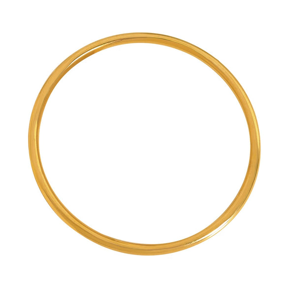 Wholesale Titanium Steel Gold Electroplated Simple Style Ring And Bracelet
