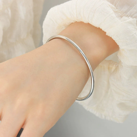 Wholesale Titanium Steel Gold Electroplated Simple Style Ring And Bracelet