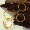 Wholesale 316L Stainless Steel Gold Plated Electroplated Geometric Earrings For Women