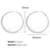 Wholesale 316L Stainless Steel Gold Plated Geometric Hollow Big Circle Earrings For Women