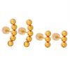 Wholesale 316L Stainless Steel Gold Plated Geometric Round Steel Ball Earrings For Women