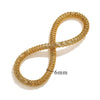 Wholesale Titanium Steel Gold Plated Wire Mesh Cshaped Adjustable Stainless Steel Bracelet For Men And Women