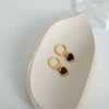 Wholesale 316L Stainless Steel Goldplated Dripping Oil Peach Heart Earrings For Women Fashion Light Luxury Style