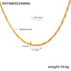 Wholesale Titanium Steel Goldplated Fashion Necklace And Bracelet With Diamond Carved Pattern For Women