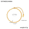 Wholesale Titanium Steel Goldplated Fashion Necklace And Bracelet With Diamond Carved Pattern For Women