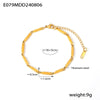 Wholesale Titanium Steel Goldplated Fashion Necklace And Bracelet With Diamond Carved Pattern For Women