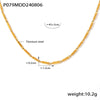 Wholesale Titanium Steel Goldplated Fashion Necklace And Bracelet With Diamond Carved Pattern For Women