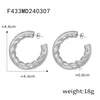 Wholesale 316L Stainless Steel Goldplated Geometric Cshaped And Ushape Earrings For Women