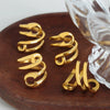 Wholesale 316L Stainless Steel Goldplated Geometric Ring For Women