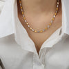 Wholesale 316L Stainless Steel Goldplated Geometric Style Unisex Necklace Jewelry