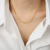 Wholesale 316L Stainless Steel Goldplated Geometric Style Unisex Necklace Jewelry