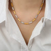 Wholesale 316L Stainless Steel Goldplated Geometric Style Unisex Necklace Jewelry