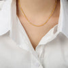Wholesale 316L Stainless Steel Goldplated Geometric Style Unisex Necklace Jewelry