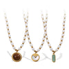 Wholesale 316L Stainless Steel Goldplated Pendant Necklace With Freshwater Pearl For Women Fashion Style