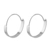 Wholesale 316L Stainless Steel Goldplated Plain Hoop Earrings Geometric Style For Women