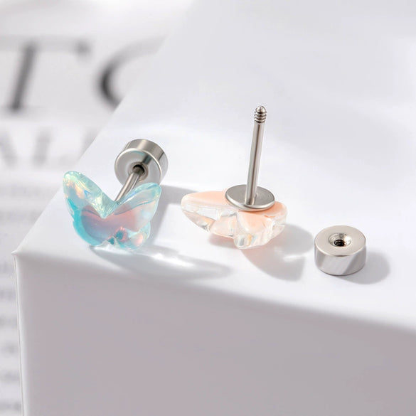 Wholesale Titanium Steel Handmade Animals Zodiac Sweet Style Women's Ear Nail