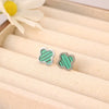 Wholesale Titanium Steel Handmade Fourleaf Clover And Flower Style Women's Jewelry Necklace Earrings Bracelet