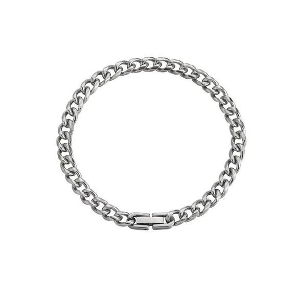 Wholesale Titanium Steel Handmade Geometric Fashion Unisex Buckle Bracelet Jewelry