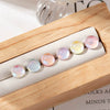 Wholesale Titanium Steel Handmade Geometric Sweet Women's Imitation Moonstone Screw Earrings