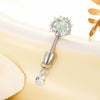 Wholesale Titanium Steel Heart Pattern Personality Cartilage Earrings With Zircon For Women