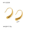 Wholesale Titanium Steel Heart Pendant Earrings With 18K Gold Plated Electroplating Exaggerated And High Sense Temperament Ins Fashion