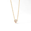 Wholesale Titanium Steel Heart Pendant Necklace For Women Electroplated Minimalist O Chain