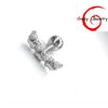 Wholesale Titanium Steel Heart Shape Diamond Ear Bone Nail Piercing Jewelry
