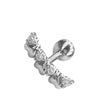 Wholesale Titanium Steel Heart Shape Diamond Ear Bone Nail Piercing Jewelry