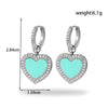 Wholesale Titanium Steel Heart Shape Electroplated Women's Earrings Simple And Light Luxury Design
