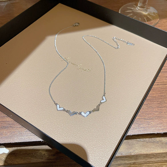 Wholesale Titanium Steel Heart Shape Electroplating Women's Love Necklace