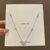 Wholesale Titanium Steel Heart Shaped Zircon Clavicle Chain Necklace For Women With Electroplating Treatment
