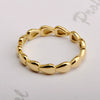 Wholesale Titanium Steel Heart Stacked Ring Geometric Style Electroplated Hand Jewelry