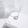Wholesale Titanium Steel Heartshaped Bohemian Clavicle Chain With Electroplating