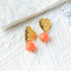 Wholesale Titanium Steel Heartshaped Geometric Minimalist Electroplated Women's Earrings