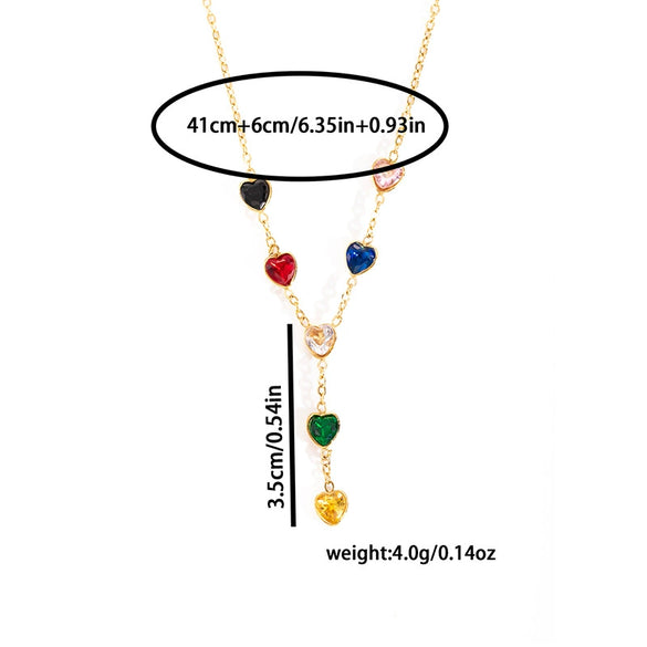 Wholesale Titanium Steel Heartshaped Necklace For Women Electroplated Elegant And Versatile