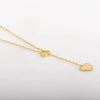 Wholesale Titanium Steel Heartshaped Pendant Necklace With Electroplating Cartoon Style For Women