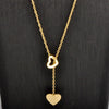 Wholesale Titanium Steel Heartshaped Pendant Necklace With Electroplating Cartoon Style For Women