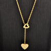 Wholesale Titanium Steel Heartshaped Pendant Necklace With Electroplating Cartoon Style For Women