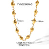 Wholesale Titanium Steel Jewelry Conch Love Heart Pattern Handmade Electroplated 18K Plated Necklace Light Luxury High Sense Ins Sweater Chain