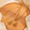Wholesale Titanium Steel Jewelry Flower Pattern Electroplated For Women