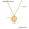 Wholesale 316L Stainless Steel Jewelry Niche Spiral Shape Chain Electroplated Design Necklace Bracelet Unisex