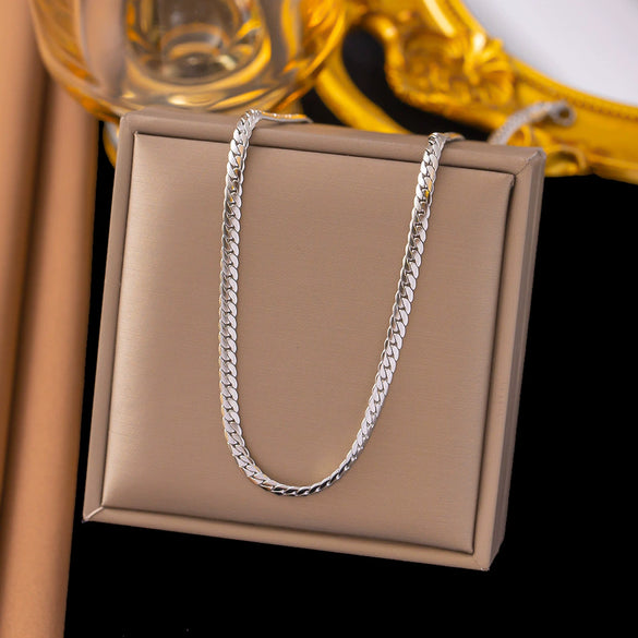 Wholesale Titanium Steel Jewelry Set With Love Water Drops Bells Pattern For Women Polished Necklace And Bracelet