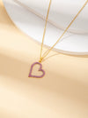 Wholesale Titanium Steel Jewelry Suit With Heart Shaped Pendant And Cross Chain Electroplated For Women Simple Design High End Sense Non Fading