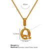 Wholesale 316L Stainless Steel Jewelry With Letters Numbers Text Pattern 18K Gold Plated For Women