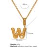 Wholesale 316L Stainless Steel Jewelry With Letters Numbers Text Pattern 18K Gold Plated For Women